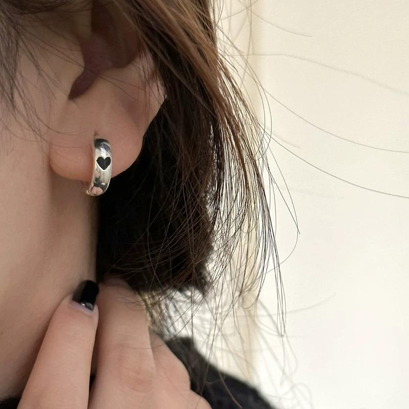 High Quality 925 Sterling Silver Silver Plated Trendy Simple Fashion Dainty Hoop Earrings Cute Bulk Geometric Pattern