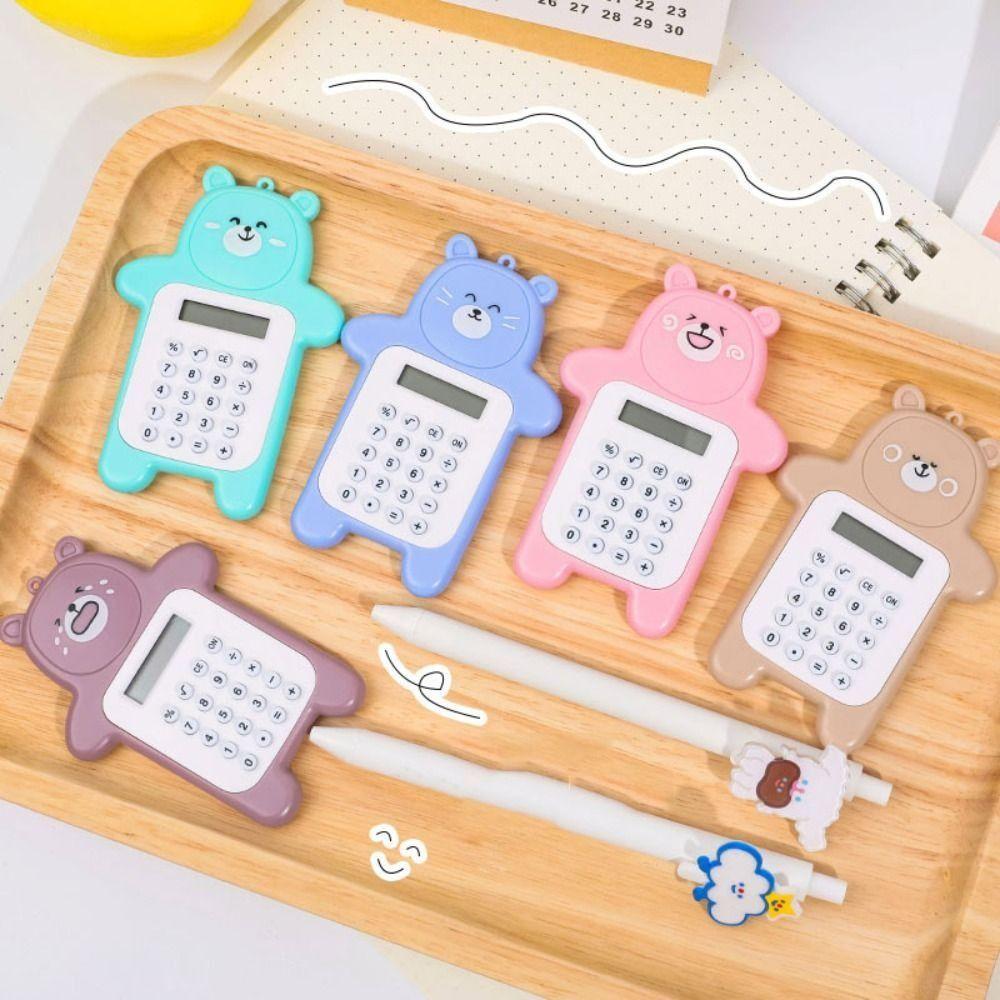 Bear Shaped Mini Calculator Mini Student Calculators Portable Scientific Calculators  Students Gift
