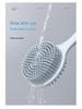 Silicone Long-Handled Bath Brush - Soft Bristle Back Scrubber for Easy Cleaning