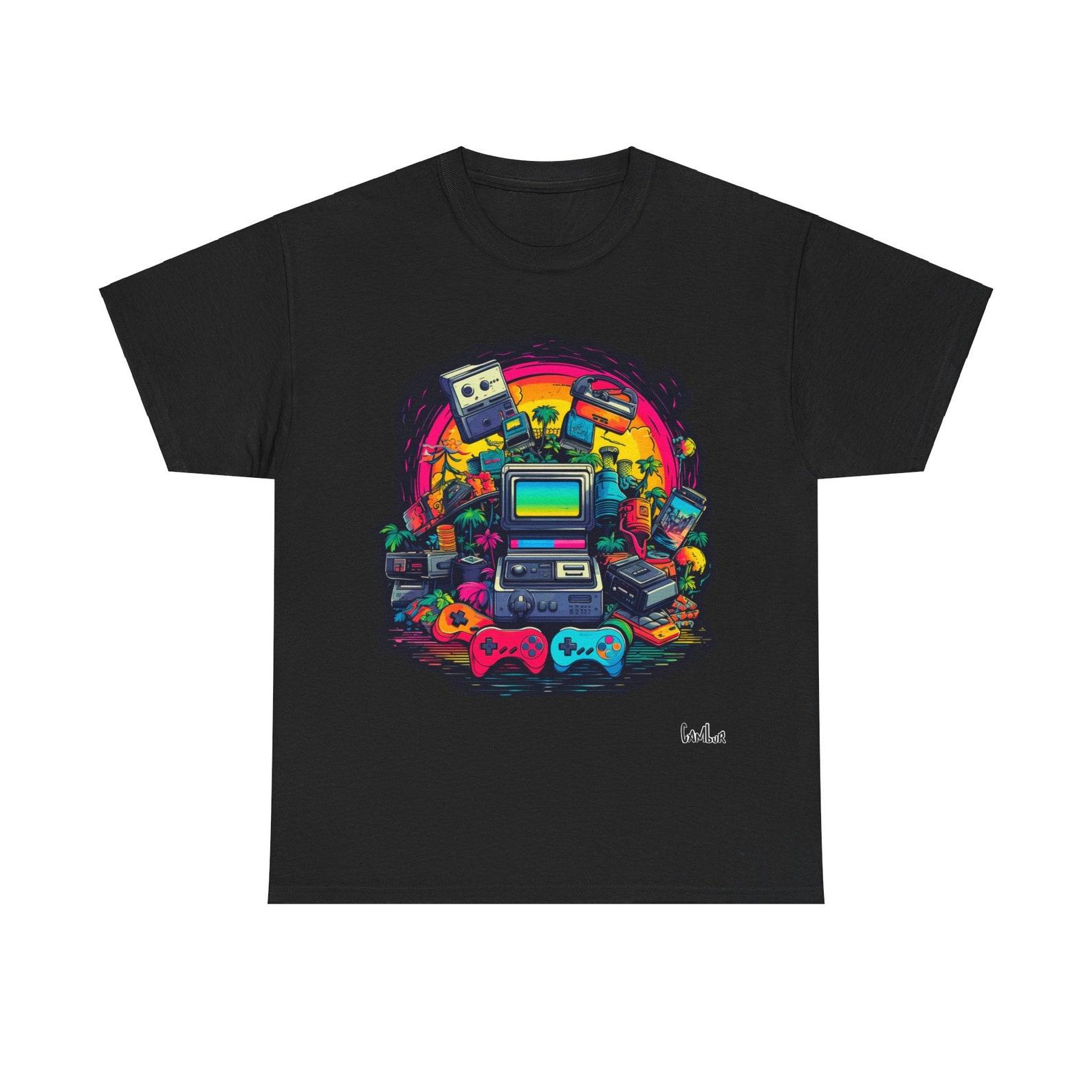 Retro Console Unisex Heavy Cotton Tee 2XL