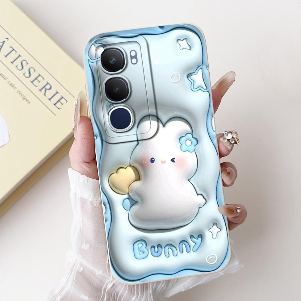 For Vivo Y19 1915 Case Y19S V2419 Luxury Fashion Cute Cartoon Girl Shockproof Silicone Back Cover For Vivo Y19s Phone Case Funda
