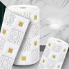 1/2/3/5/10m 3D Ceiling Pannel Wall Stickers Self Adhesive Foam Home Decoration DIY PVC Wallpaper Living Room Kids Bedroom