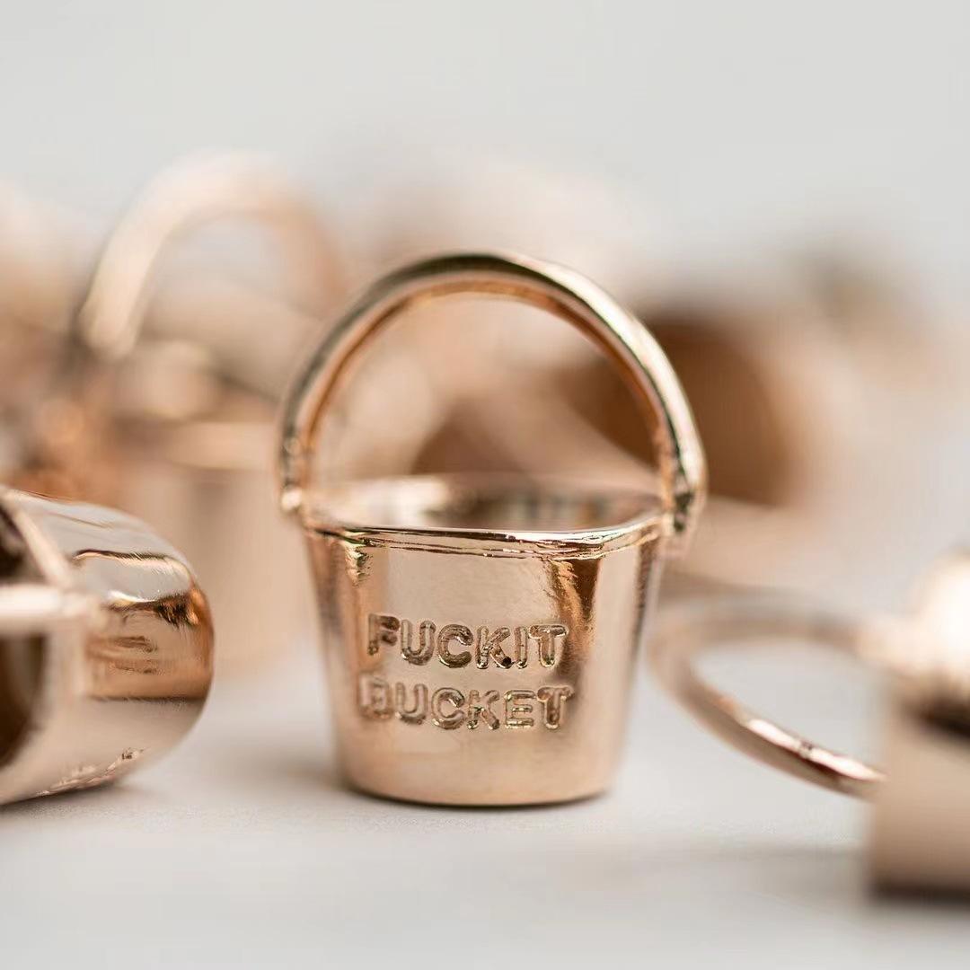 

Новый брелок-подвеска в виде ведра с модным и персонализированным трендом, ретро-нишевый дизайн