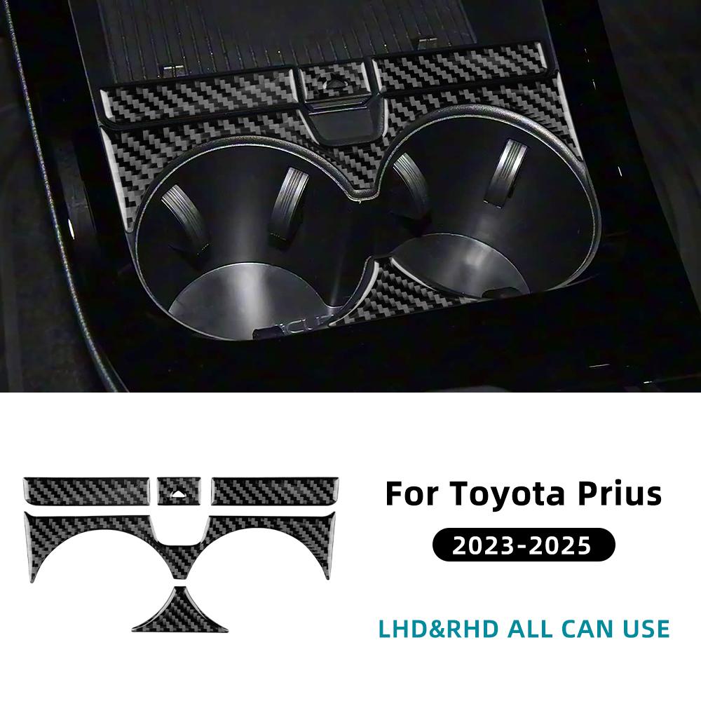 Water Cup Holder Panel For Toyota Prius 60 Series 2025 2025 2025 LHD RHD Real Soft Carbon Fiber Sticker Car Trim Accessories