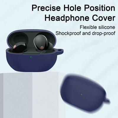 Earphone Silicone Case Drop Protection Scratch-proof Full Coverage 360-degree Protection Case for Sony WF-1000XM5