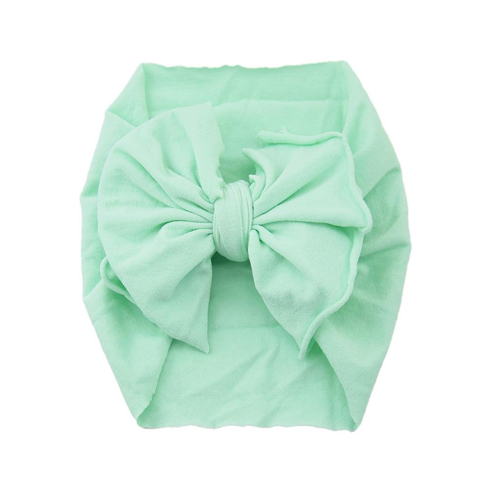 Baby Hair Accessories Nylon Big Bow Children'S Headband Super Soft Wide Headband Baby Stockings Headband
