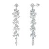 IOGOU Luxury Long Chandelier Drop Earrings Studs for Women Silver 925 5A Zircon Sona Engagement Wedding Earring New Jewelry