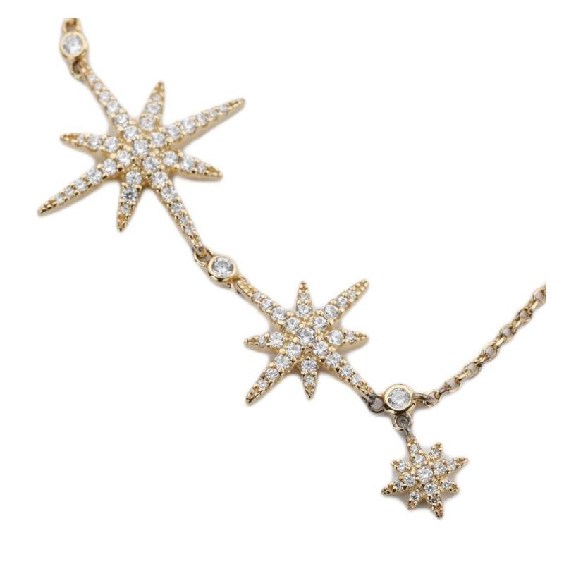 APM Monaco Six-pointed star shape, adjustable design, 925 silver bracelet, women's gold AB4031OXY