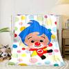 Happy Plim Friends Blanket Flannel Blanket for bed, sofa, Camping, Hiking, Picnic Essentials, gift for family Fan gifts