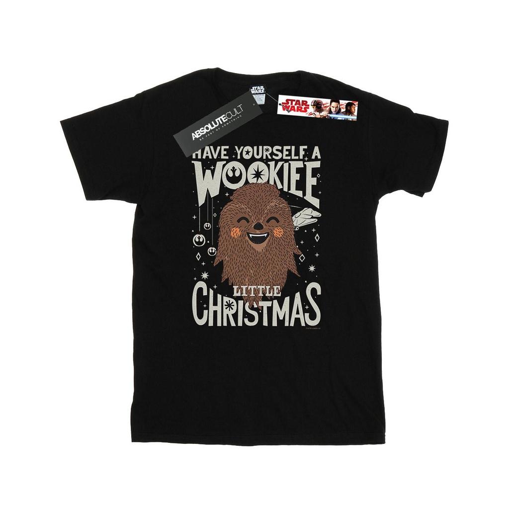 STAR WARS Mens Wookiee Little Christmas T-Shirt
