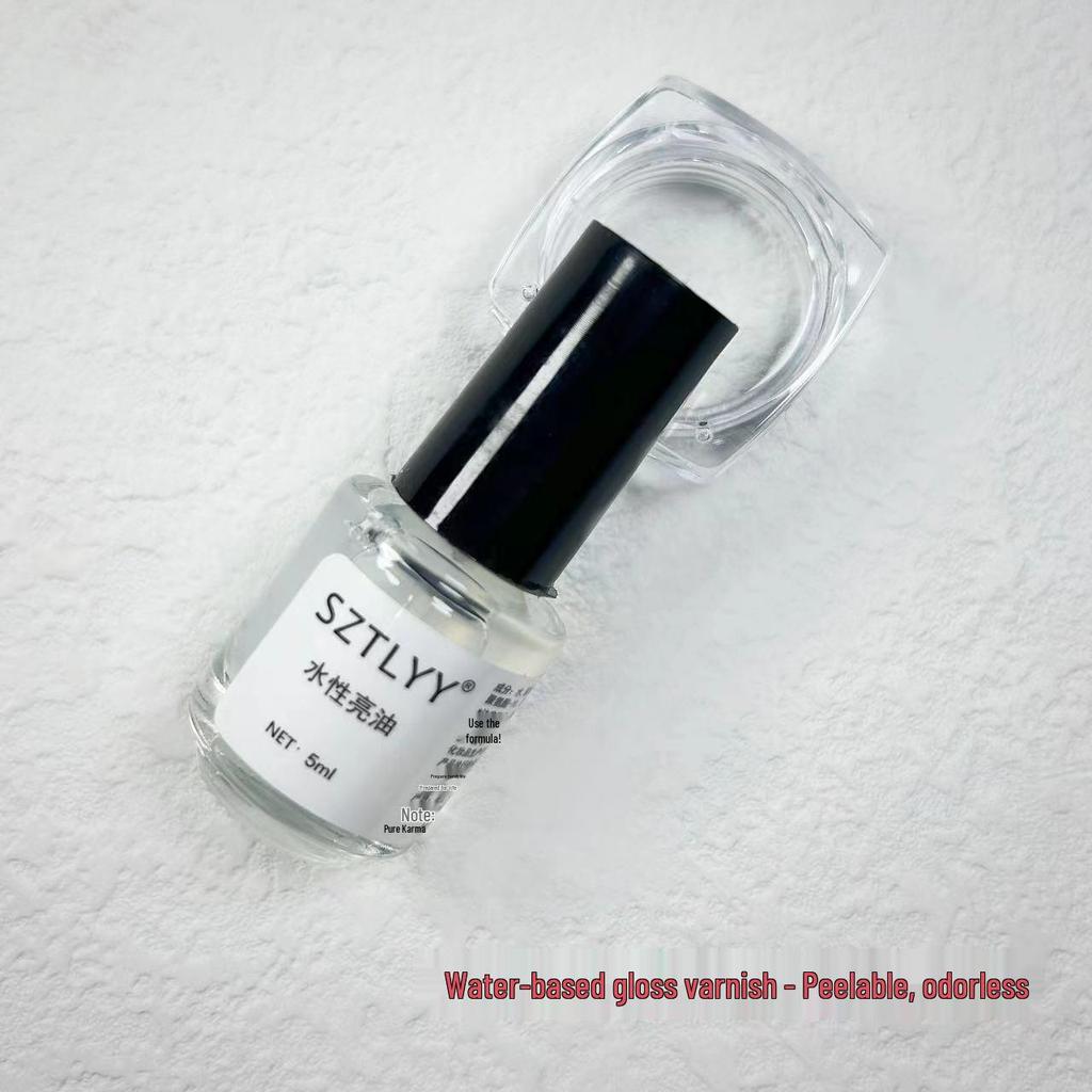 Aurora Mermaid Peelable Nail Polish - Odorless, Quick-Dry, Whitening, Fine Glitter Nude Bestseller