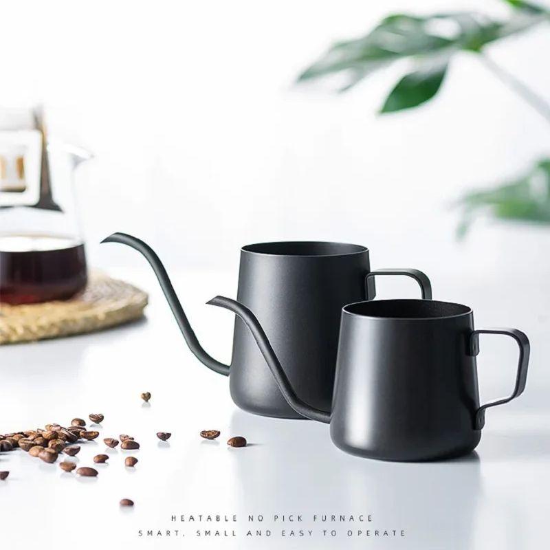 PARACITY Stainless Steel Pour-Over Coffee Pot Portable Heating Coffee Maker Home Hanging Ear Gooseneck Kettle