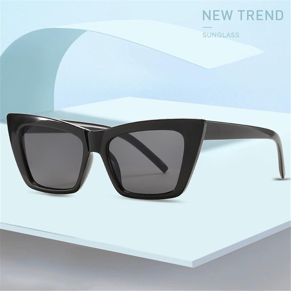 1PC Trendy Square Cat Eye Sunglasses Women Men Retro Sun Glasses UV400 Protection Eyewear Summer Fashion Eyeglasses Accessories