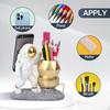 Astronaut Pen Pencil Holder with Phone Stand Resin Spaceman Pencil Holder Desk Pen Holder Organizer Decorative Accessories Suitable Office Classroom