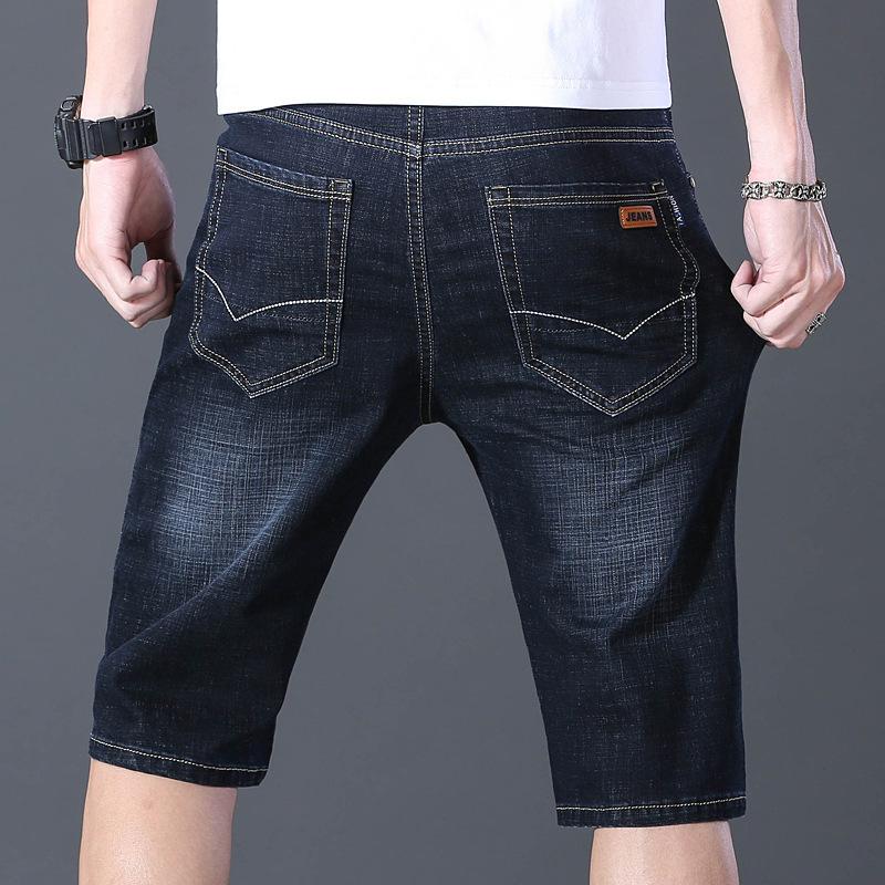 

Men s Summer Short Slim Thin Section Jeans Casual Loose Straight Pants 40 чорний