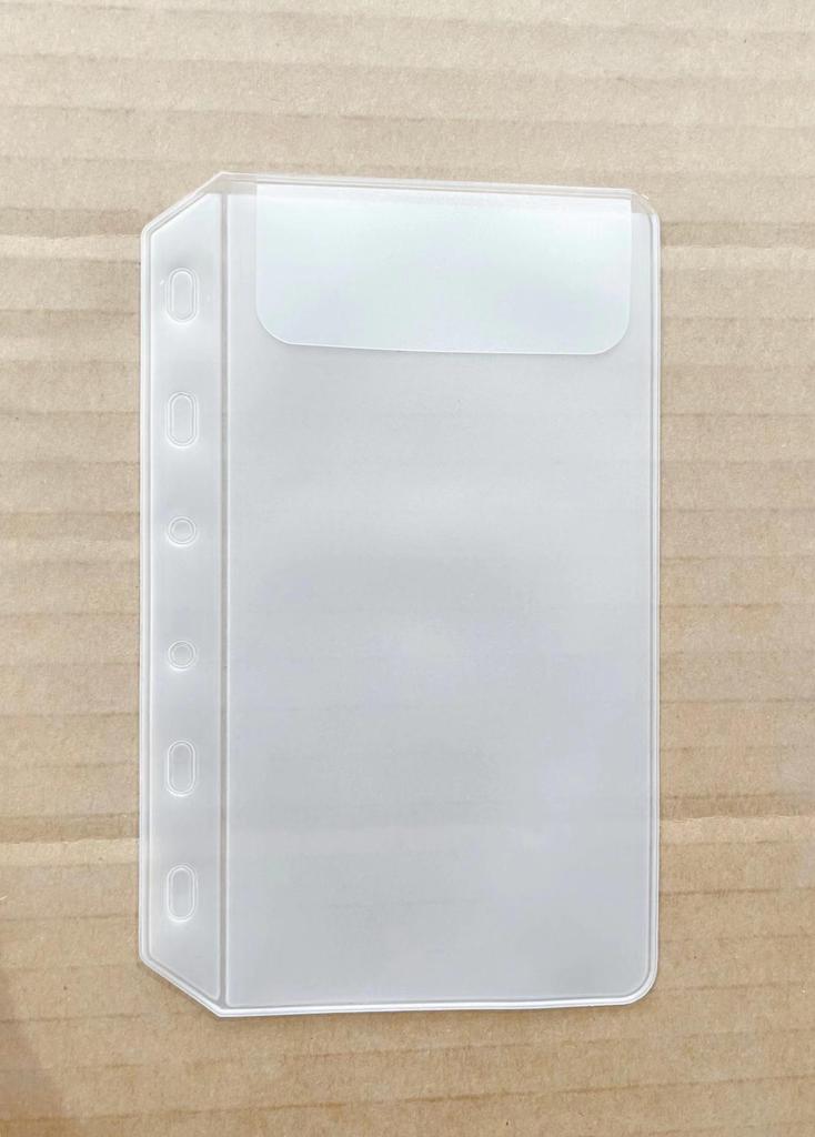 A5/A6 Loose-Leaf Storage Album: Frosted Transparent Bag with Stickers & 6-Hole Options