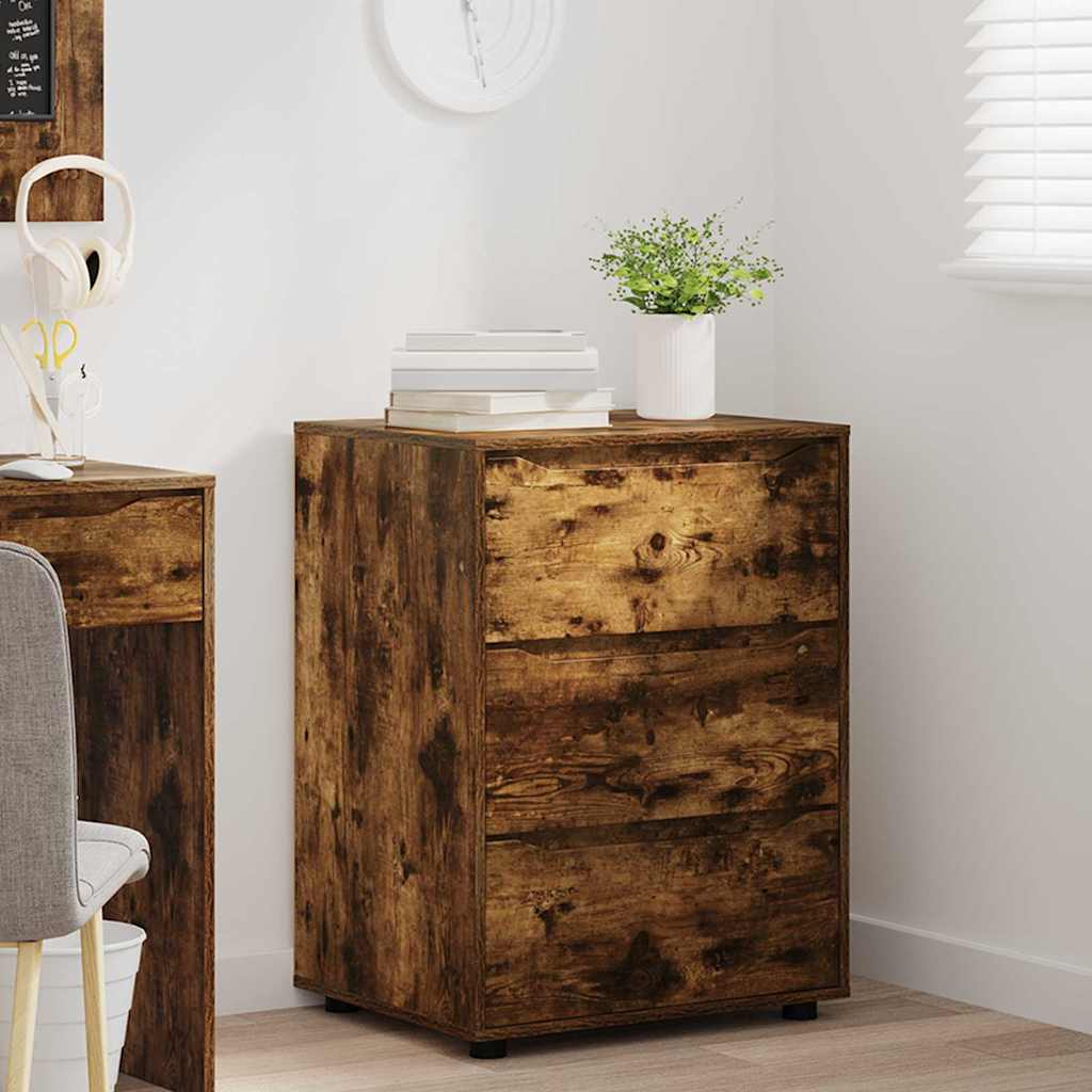 Storage Cabinet Smoked Oak 60 x 48 x 81 cm