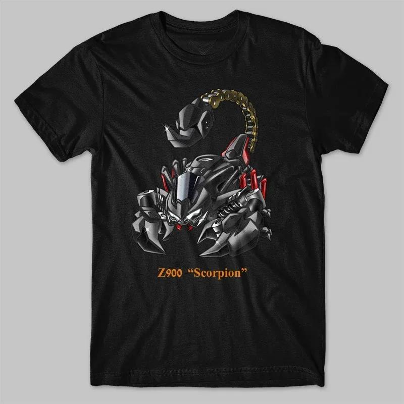 100% Cotton O-Neck Summer Short Sleeve Casual shirt Classic Motorcycle Z900 Scorpion Transfiguration Inspired T-Shirt X