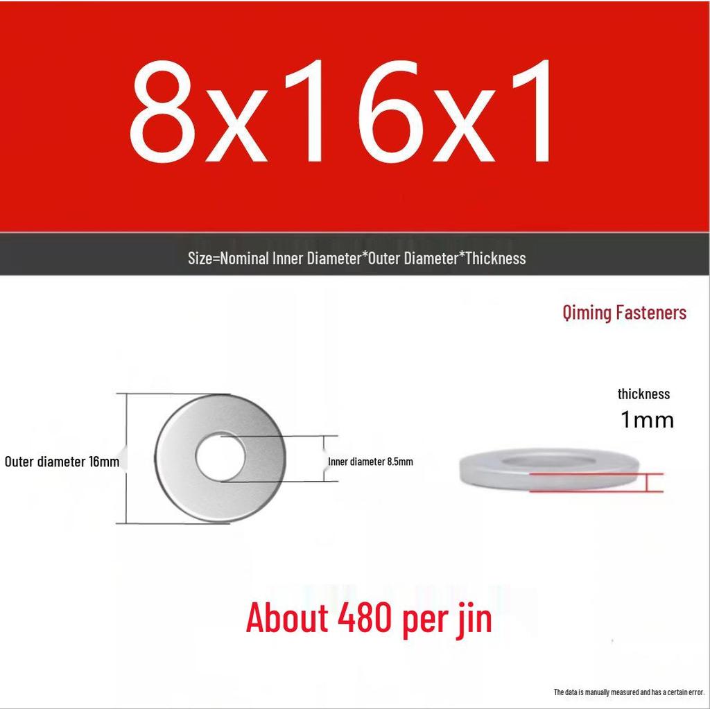 4.8 Grade Galvanized Iron Flat Washer M3-M40 Oversized Metal Screw Gasket Washer