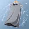 2025 New T-shirt Men's Ice Silk Quick-drying Short-sleeved Ice Silk Short-sleeved Vest