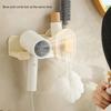 Adhesive Bathroom Hair Dryer Holder Vanities Storage Station For Styling Tools Makeup Accessories Easy Installation