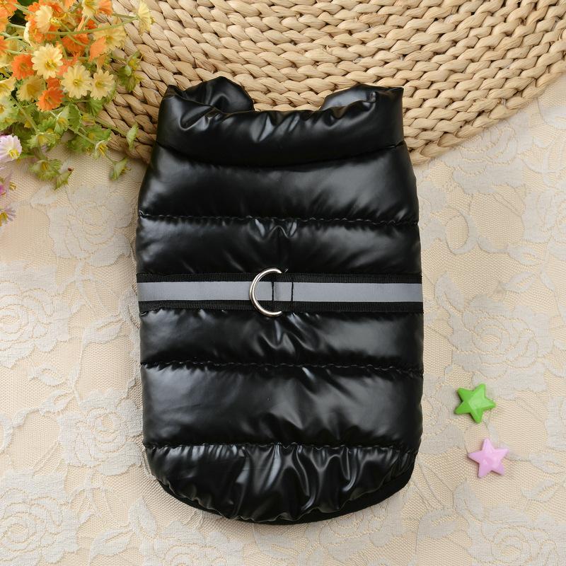 Thermal Quilted Pet Vest with Reflective Safety Strips Winter Clothing for Dogs Cats Small Breeds Teddy Bichon Clothes