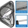Aluminum Alloy Triangle Mini Folding Fishing Net High Quality And Durable Black Fishing Tools Practical Portable Fishing Nets