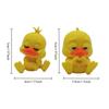Leisure Than Love Little Yellow Duck Statue Ornament, 3D Printed Duck Sitting Leisure Statue, Funny Duck Home Decoration