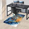 Tennis Racket,Tennis Ball Pattern Printed Chair Mat -Decorative Mats for Office Tables,Coffee Tables - Durable and Fashionable Carpet0331048