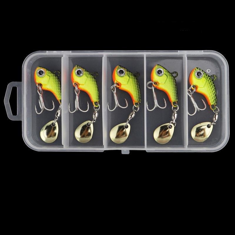 Boxed Metal VIB Spinner Lure for Sea & Freshwater Fishing.