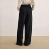 LESS 2025 Autumn Wool Silk Blend Casual Trousers