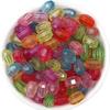Acrylic Candy Color Faceted Beads: Transparent Square and Rhombus DIY Beading Materials