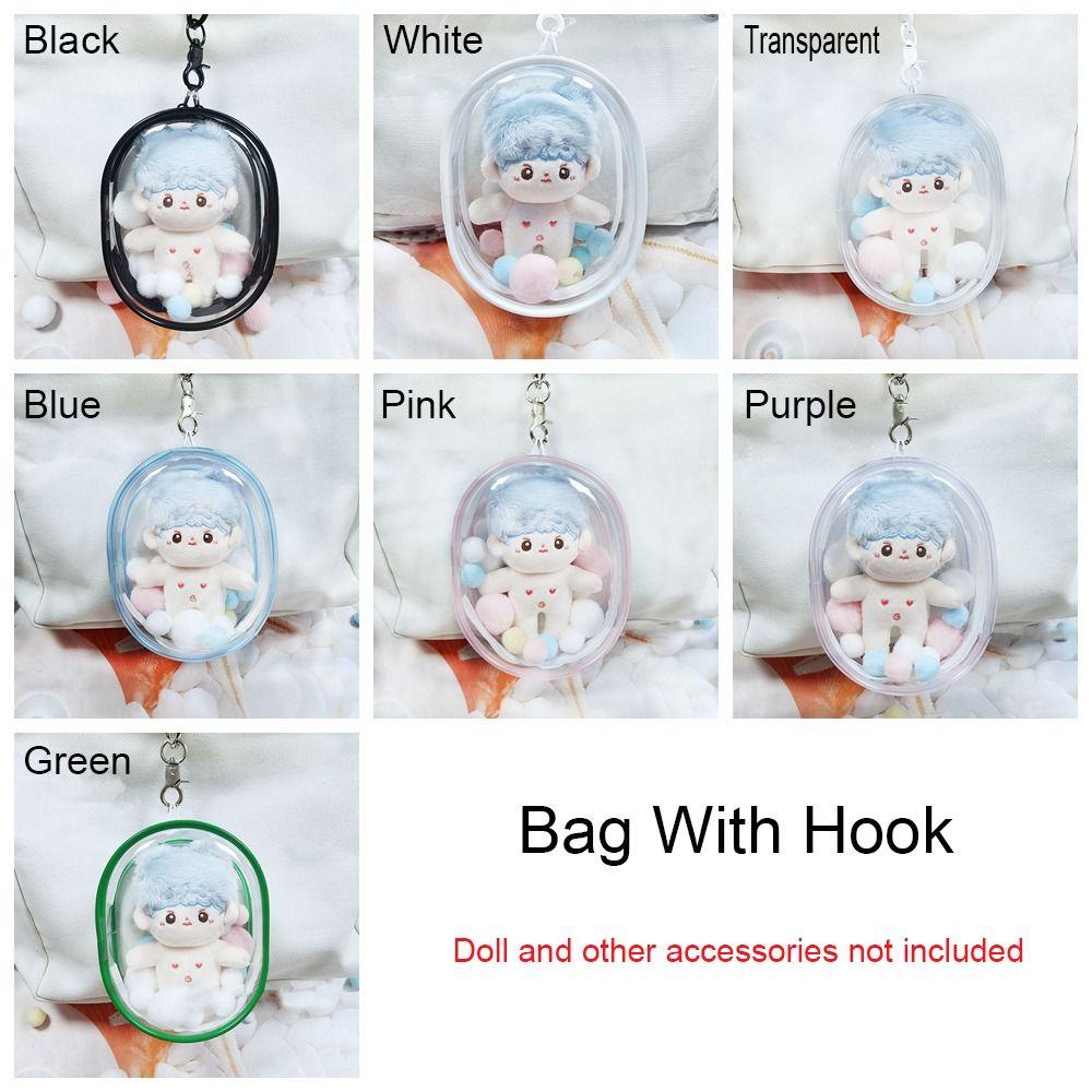 Multicolor Doll Display Box Transparent Storage Case Gift Clear Outdoor Bag