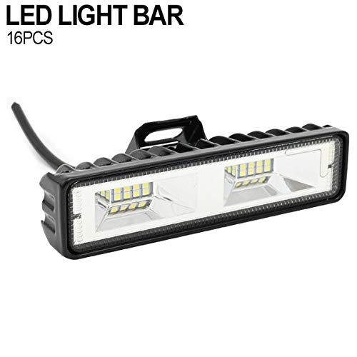 48W LED Light Bar, 2400LM, 12V/24V, Waterproof, Work Light, Auxiliary Light, Universal for Off-Road, Forklift, Truck, Buggy, Car, Marine, etc.