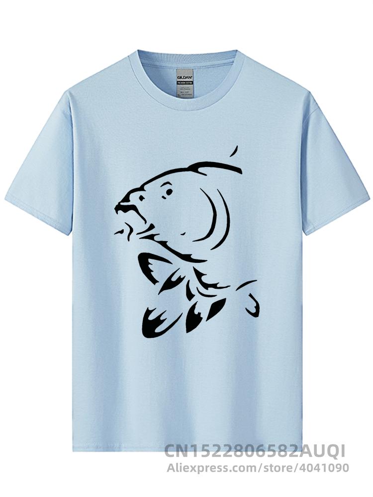 Summer Round Neck 3D Fish Print Top Fashionable Casual Short Sleeved Men's T-shirts