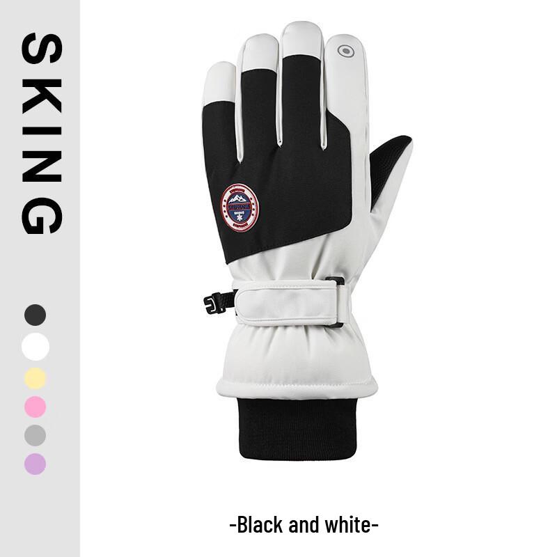 MuQingQing Waterproof Touchscreen Ski Gloves One Size
