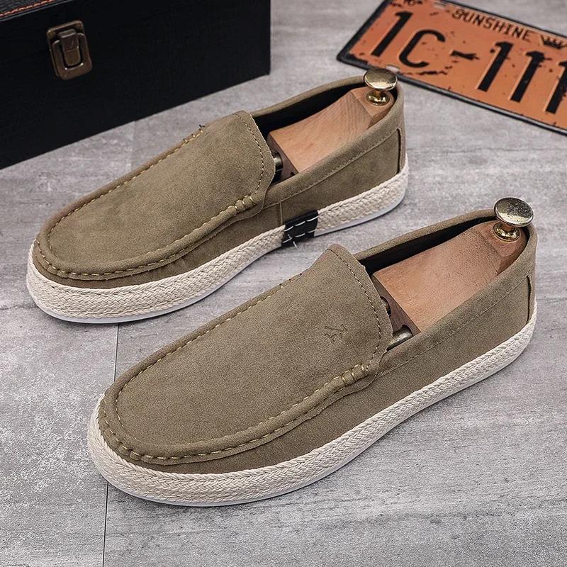Lightweight Men Casual Shoes Breathable Mens Walking Sneakers Loafers Lazy Shoes Non-slip Driving Shoes Comfortable Cloth Shoes