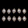 Craft Flat Back Buttons 25mm Rhinestone Crystal Sewing Accessory Set for Fabric Clothing Decorations