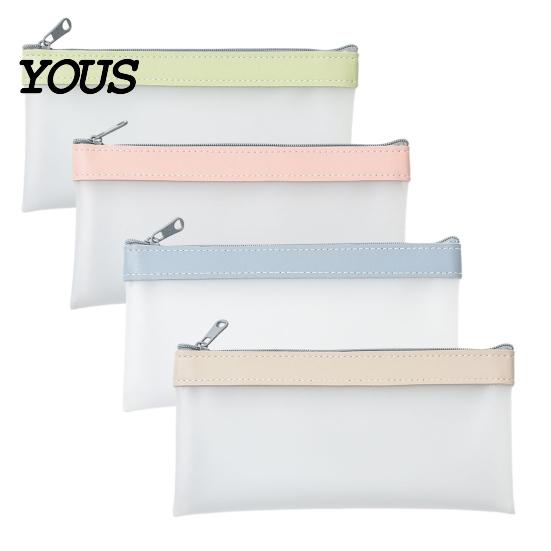 Durable Mesh Pen Holder Clear Pencil Case, Large Transparent Pouch for Girls, Waterproof Quick Access Bag Stationery High School Students, Cosmetics