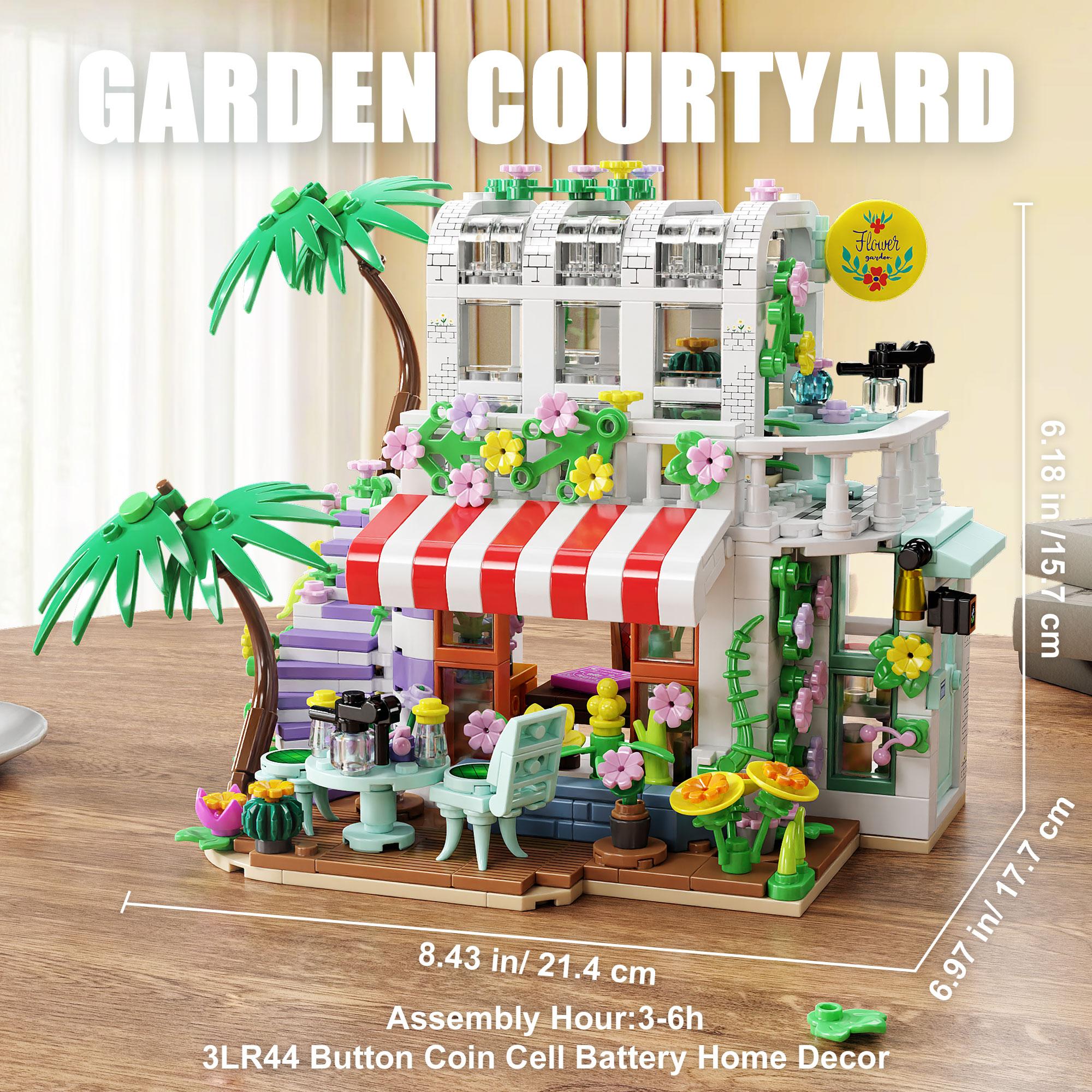 High-Quality 705Pcs High-Quality Garden High-Quality Courtyard High-Quality Building High-Quality Blocks High-Quality Toy Collection kit