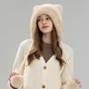 Luxury Women's Hand Knitted Adjustable Winter Beanie Mink/Fox Fur Lined Thermal Ear Protection Fashionable Functional Earmuffs