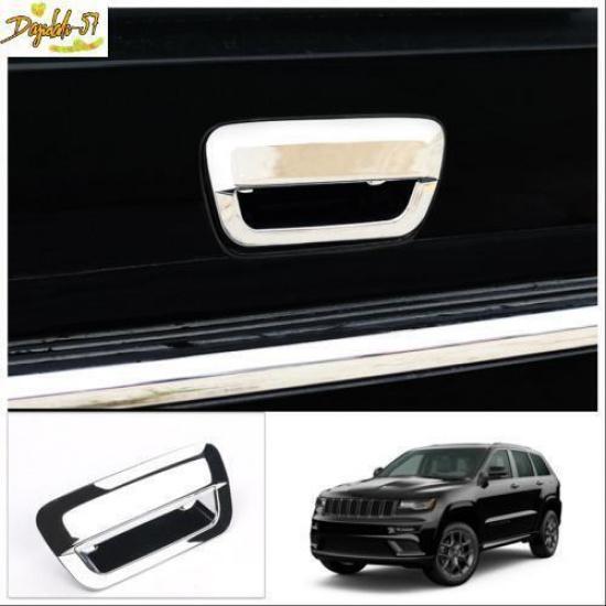 Chrome Rear Tail Door Handle Bowl Cover Trim For Jeep Grand Cherokee 2014-