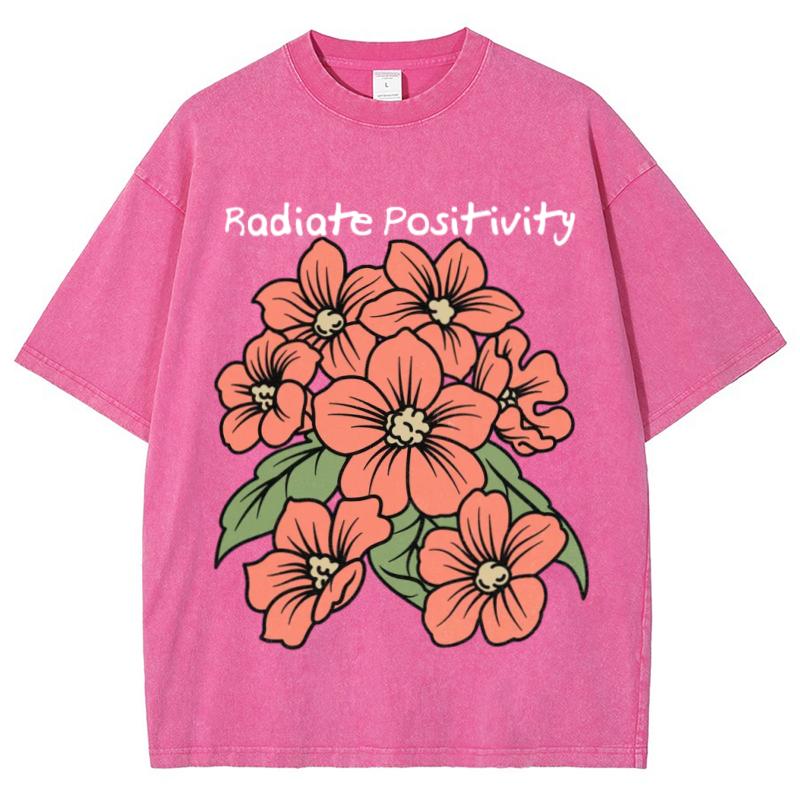 

Розовая женская футболка с ручной росписью с цветочным принтом, свободного кроя оверсайз, унисекс, с коротким рукавом, модный дизайн, топ 3XL