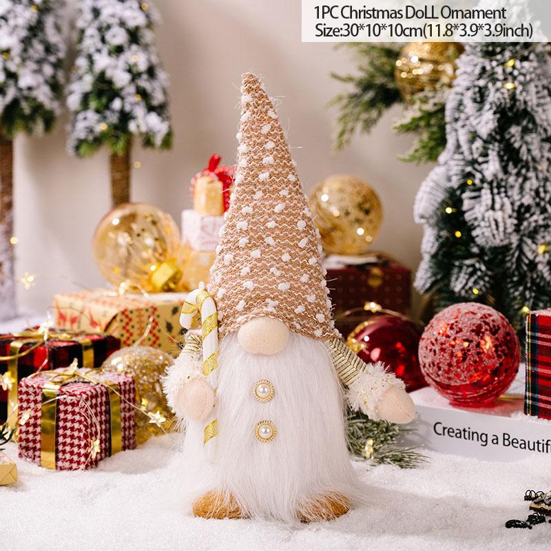 Nordic Gnome Plush Faceless Doll Christmas Decoration for Home Handmake Santa Elf Doll New Year kids Gifts Xmas Table Ornaments