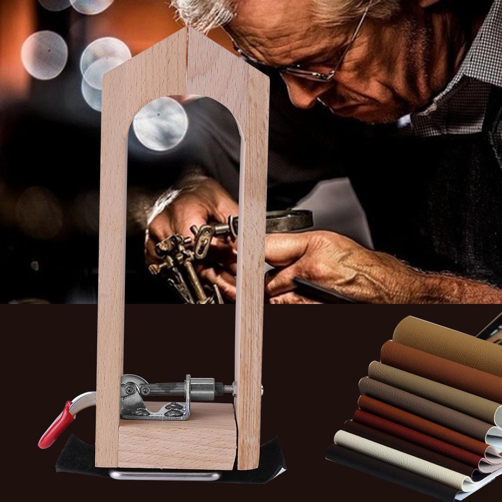Buche Leder Halteklammer Holz Werkzeuge für DIY Nähen Nähen Schnürung Behandlungen Handwerk