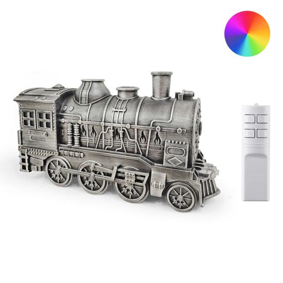 

Creative Train Humidifier Diffuser 300ml Aromatherapy Essential Oil Diffuser with Color Changing LEDs 2 Mist Modes Quiet Ultrasonic Diffuser for Home E