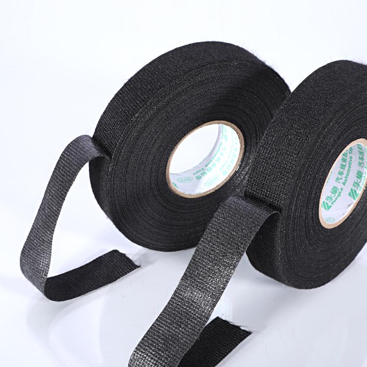 Yongle 19mm Automotive Wiring Harness Flannel Tape, Wear-Resistant Cloth Adhesive, 20 Meters