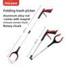 Multifunctional Foldable Reacher Grabber Tool For Trash Pickup And Outdoor Cleaning