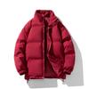 Fleece and Thickened Thermal Stand-up Neck Cotton-padded Jacket Men's Winter Versatile Casual Jacket