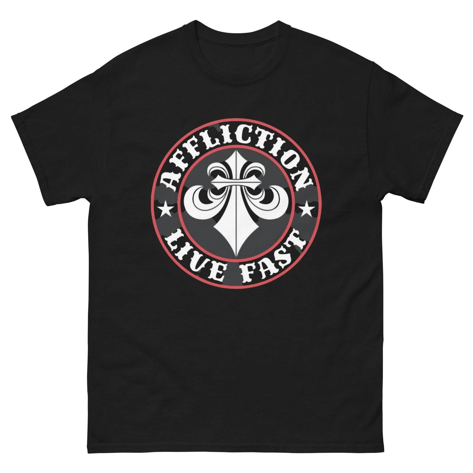 Футболка XTREME Cross Badge Affliction Винтажная Черно-Красный Графический L